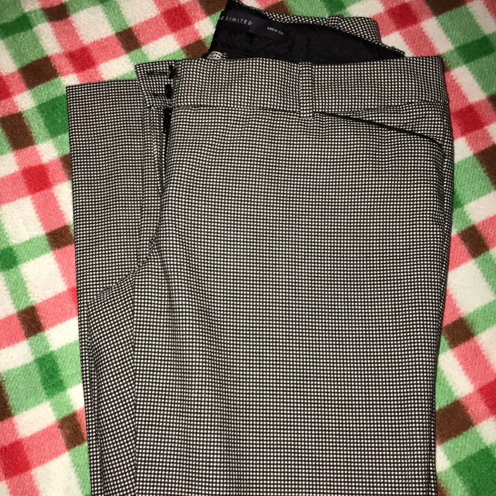 Dress pants, black and white, like new